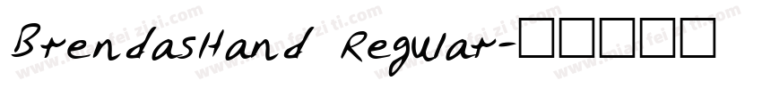 BrendasHand Regular字体转换